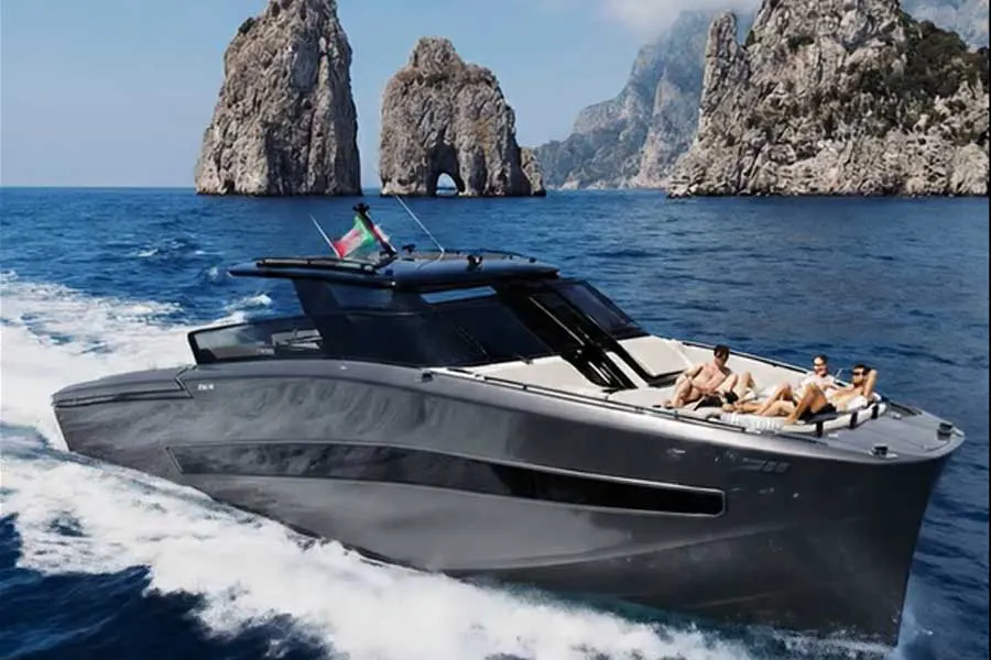 Private yacht charter experience aboard Fiart P58 on the Amalfi Coast
